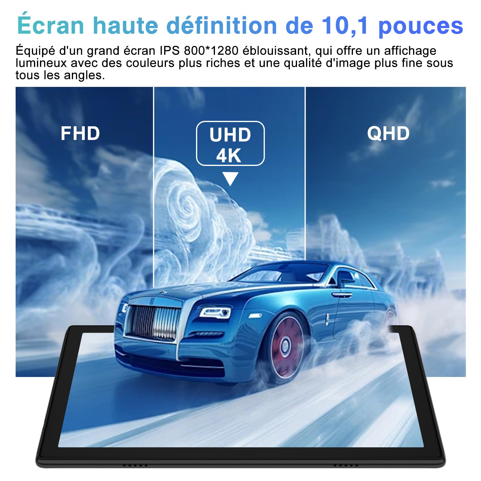 Tablets Android 14 10 Pollici 22GB RAM+128GB ROM(1TB TF), Octa-Core 2.0Ghz, 5G+2.4G WiFi, Bluetooth 5.0, GPS, 8MP + 5MP,Widevine L1, Tipo C, OTG, Cast, Tablet PC con Custodia, Tastiera e Mouse, Nero
