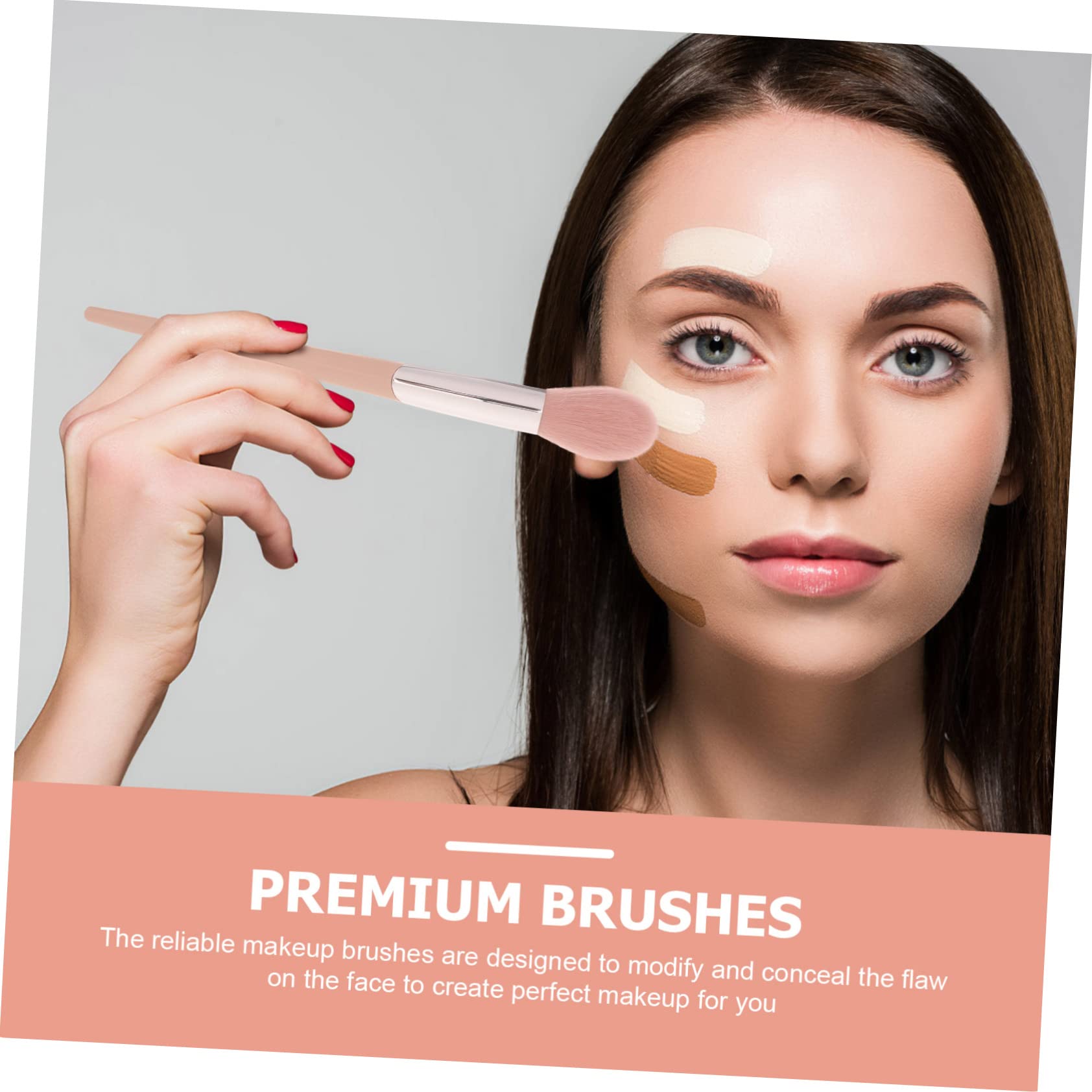 Beatifufu Facial Makeup Brush Set Blush Brush Powder Brush for Pressed and Loose Powder Highlighter Brush Nose Shadow Brush Soft and Gentle Travel-friendly for Skin