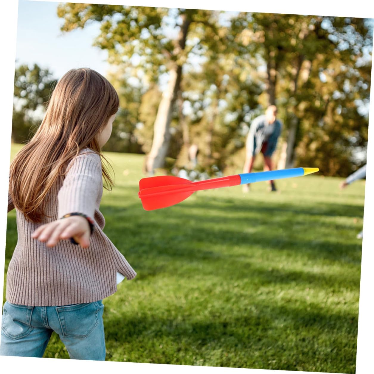 BESPORTBLE 2Pcs Soft Plastic Training Javelin for Lightweight Safe Throwing Equipment for Beginner Athletics Practice Outdoor Training Supplies 2pcs