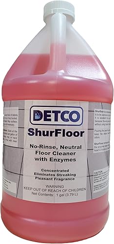 ShurFloor- Limpiador enzimático multiusos enzimático, sin enjuague, para pisos, desagües, cabezales de fregona. 2 oz por galón