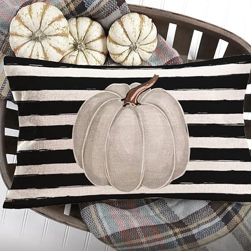 Miniatura 6 de Easternproject Fundas de almohada con diseño de rayas rosas para el Día de San Valentín abrazos besos amor fundas de almohada de 12 x 20 pulgadas