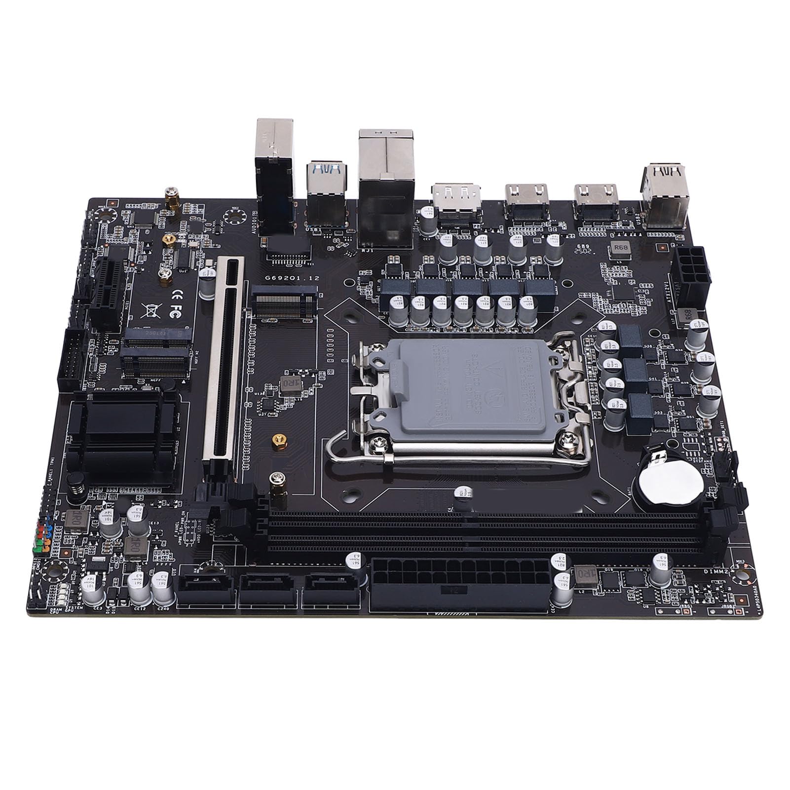 Annadue H610 Gaming Motherboard Dual Channel DDR4 ATX Płyta Główna dla LGA 1700 z M.2 PCIE X16 3.0 6 GB/s Obsługuje 12. 13. 14. I3 I5 I9 Proces