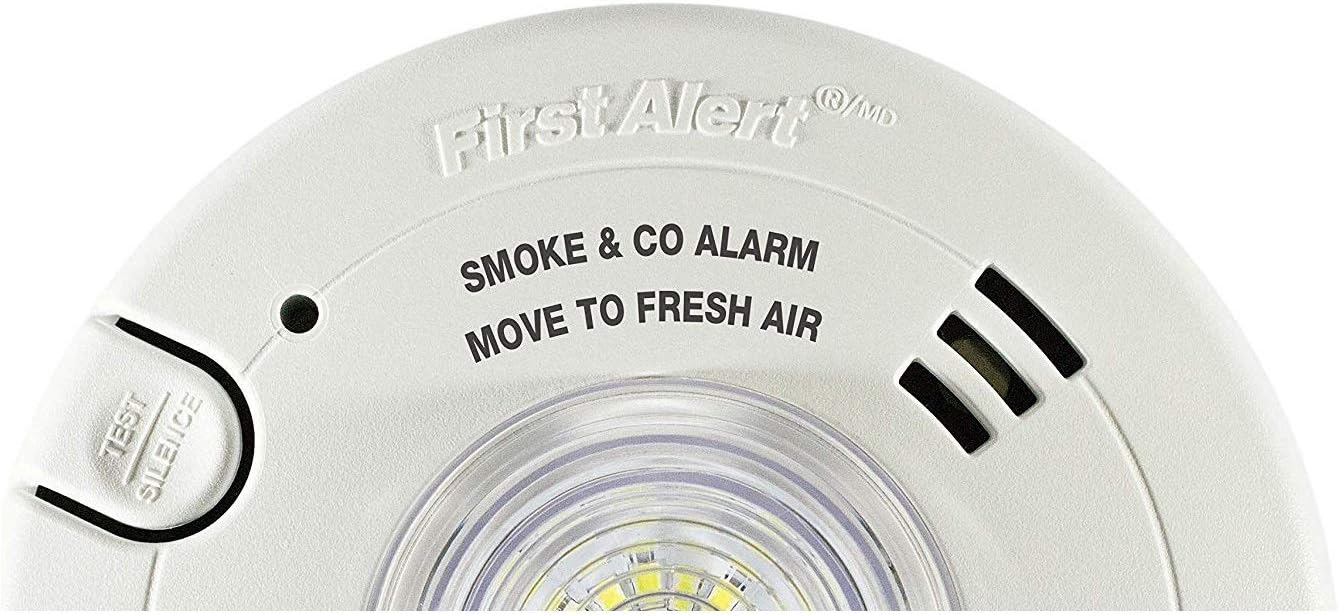 First Alert BRK 7030BSL Hardwired Hearing Impaired Combination Alarm with Led Strobe Light, White