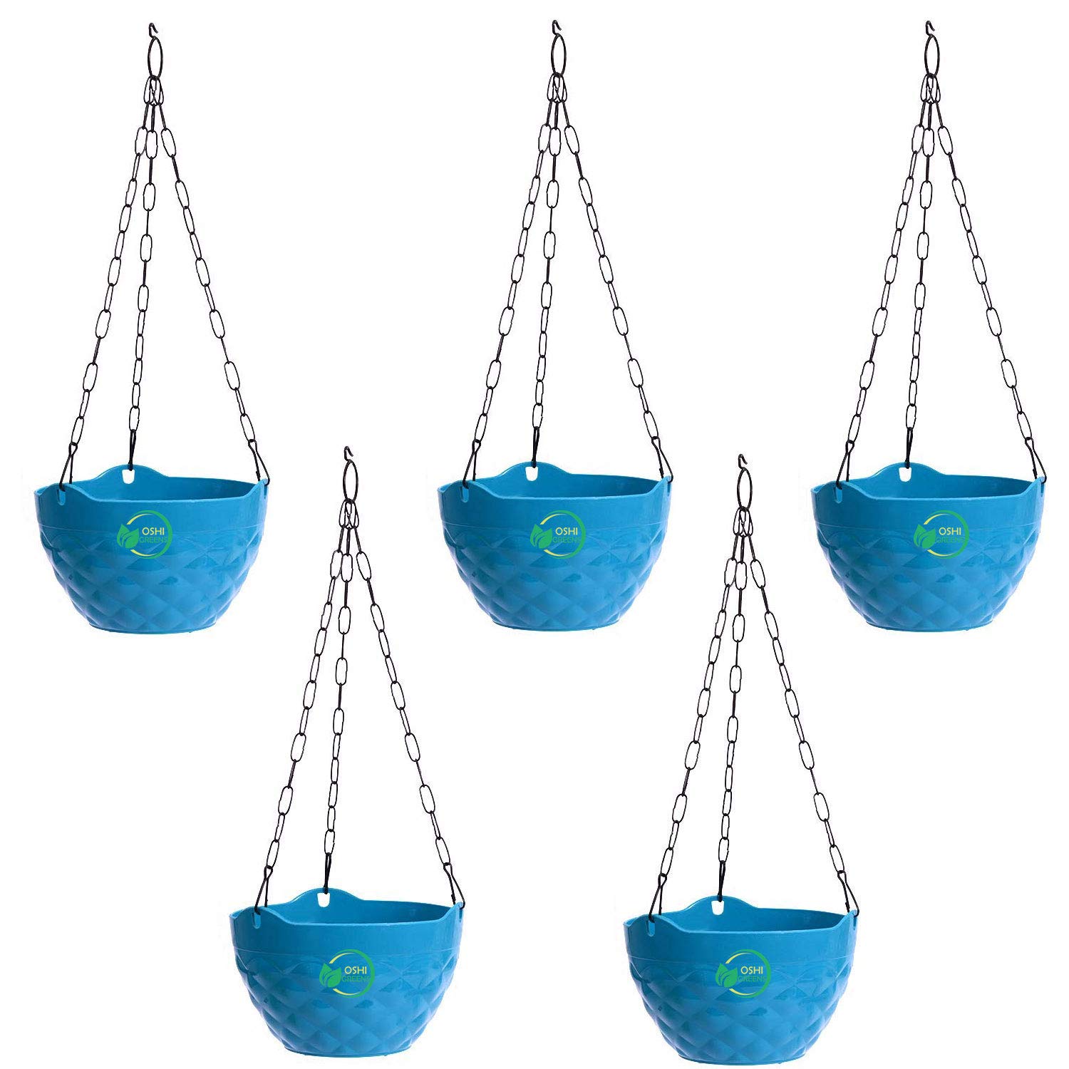 Oshi Greens Diamond Hanging Flower Pot Blue Pack of 5 (B07SBMNSBL) Amazon Price History, Amazon Price Tracker