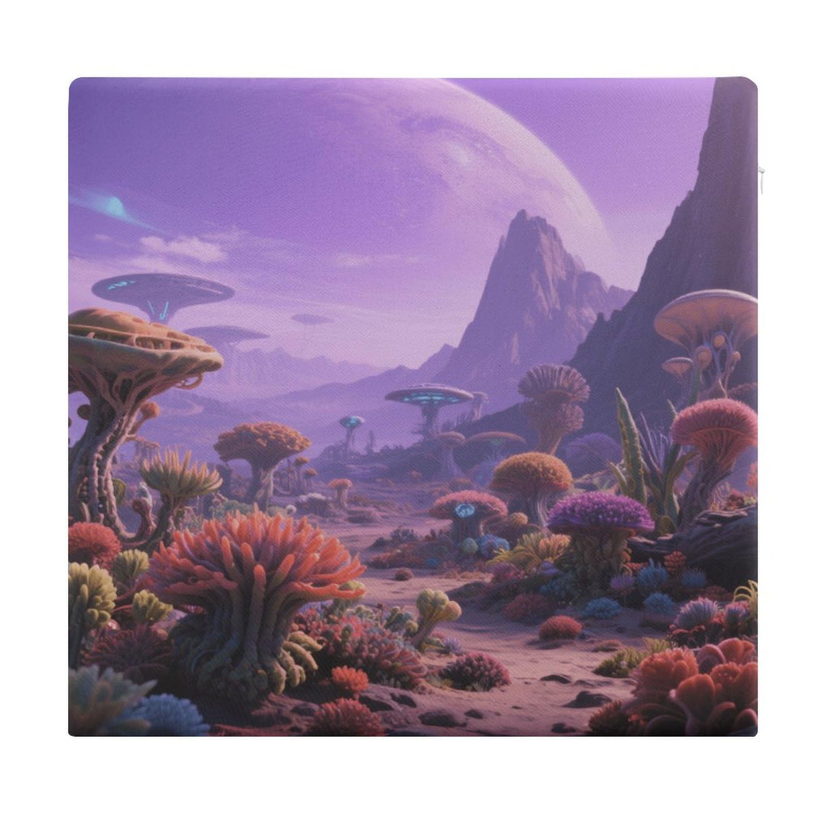 Cojines cuadrados para sillas de exterior con diseño astronómico para renovar tu terraza o jardín
