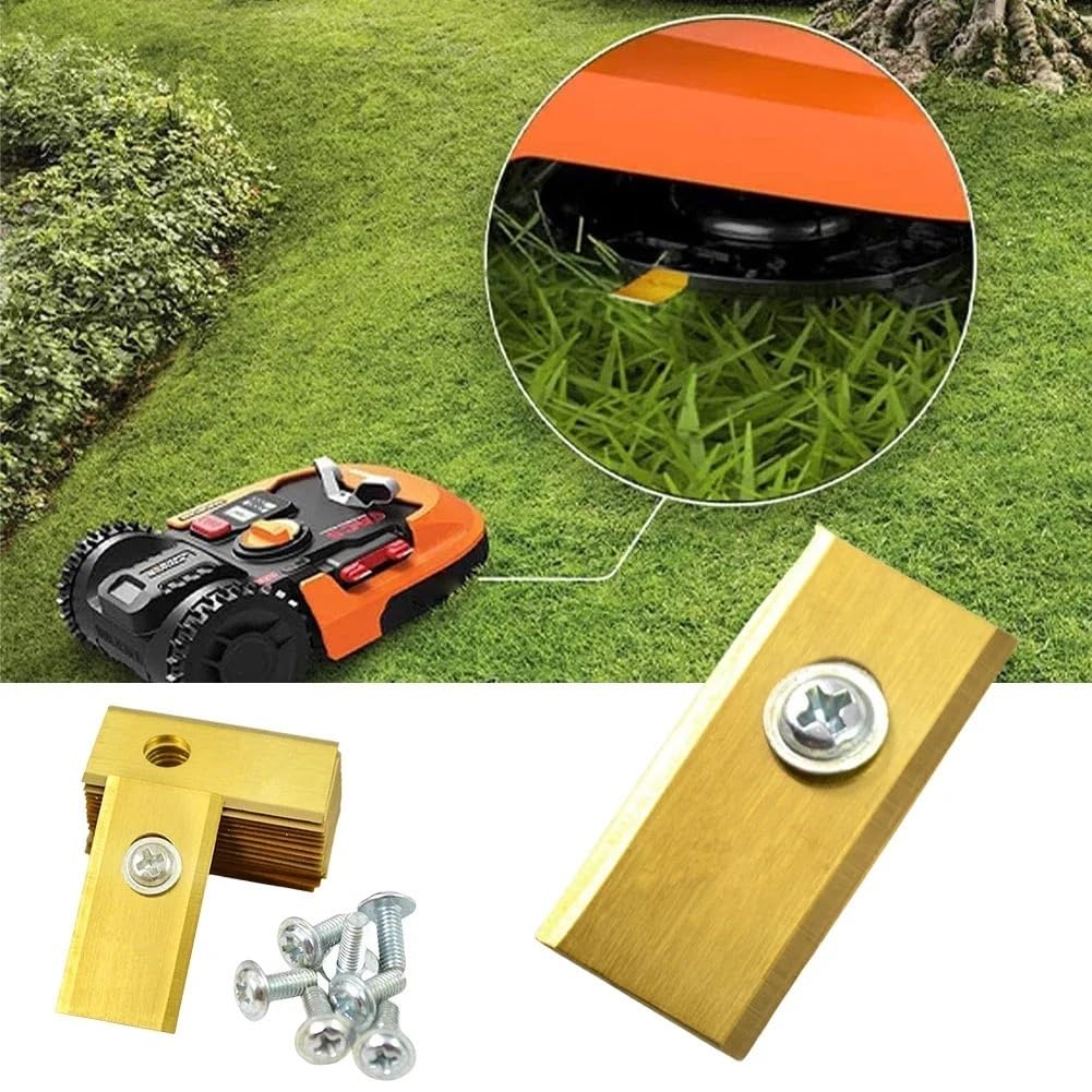 Juego De Cuchillas De Corte for Cortacésped De Acero Inoxidable, 18 Uds., Repuesto De Cortacésped Robótico, Compatible Con Worx Landroid(90PCS Gold)