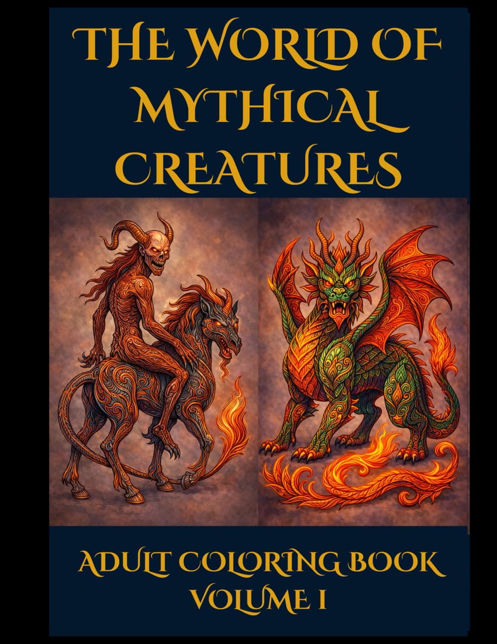 The World of Mythical Creatures Adult Coloring Book: Volume 1