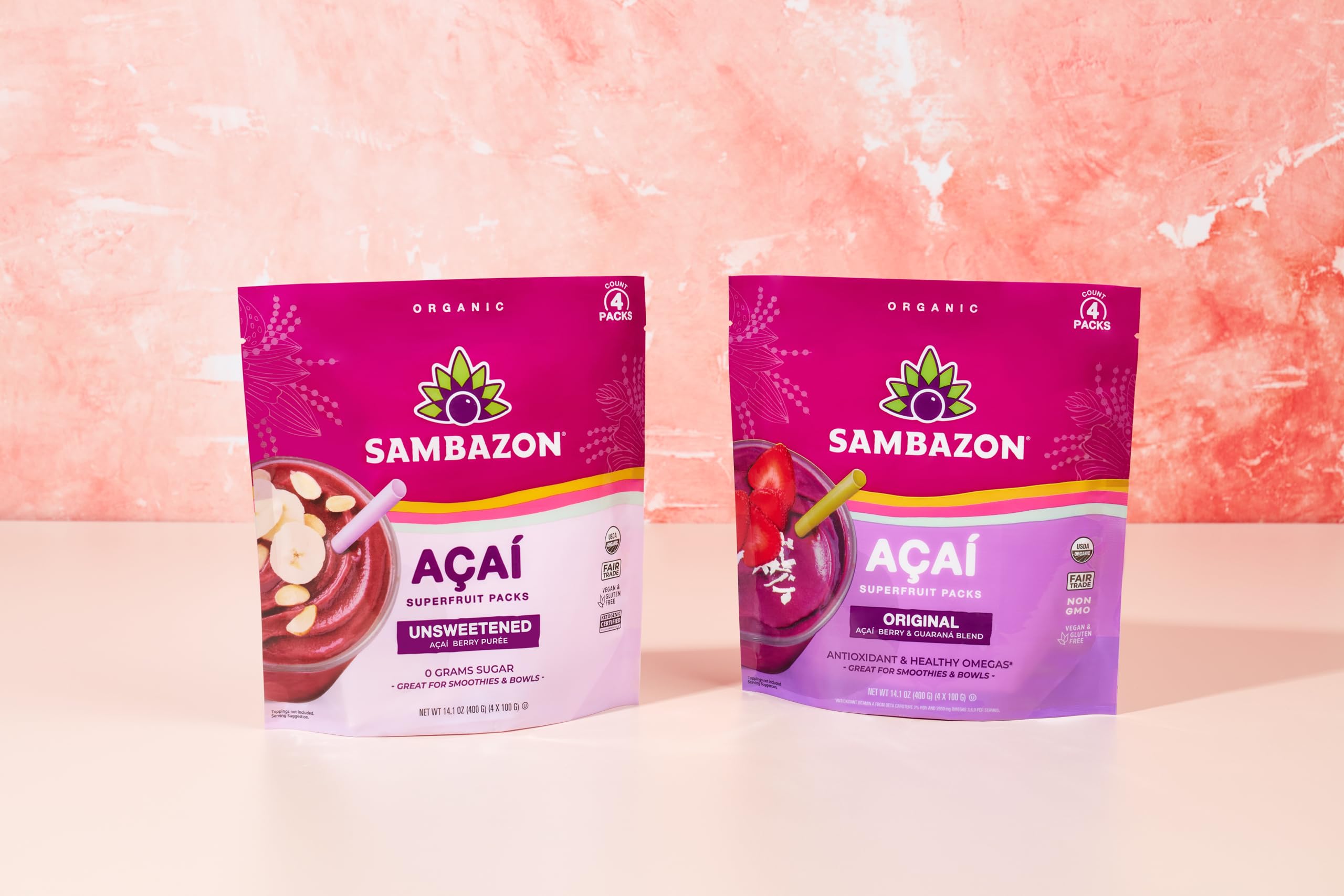 Amazon.com: Sambazon Organic Unsweetened Acai Berry Puree Smoothie