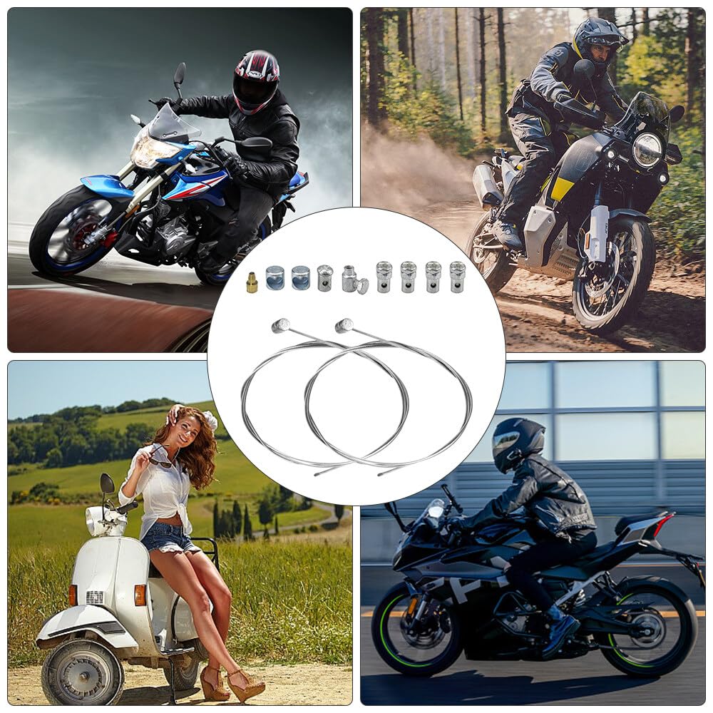Kit Riparazione Cavi Acceleratore Motociclo Universale - Cavi Emergenza Per Frizione, Freno E Acceleratore Con Viti - Foto 3
