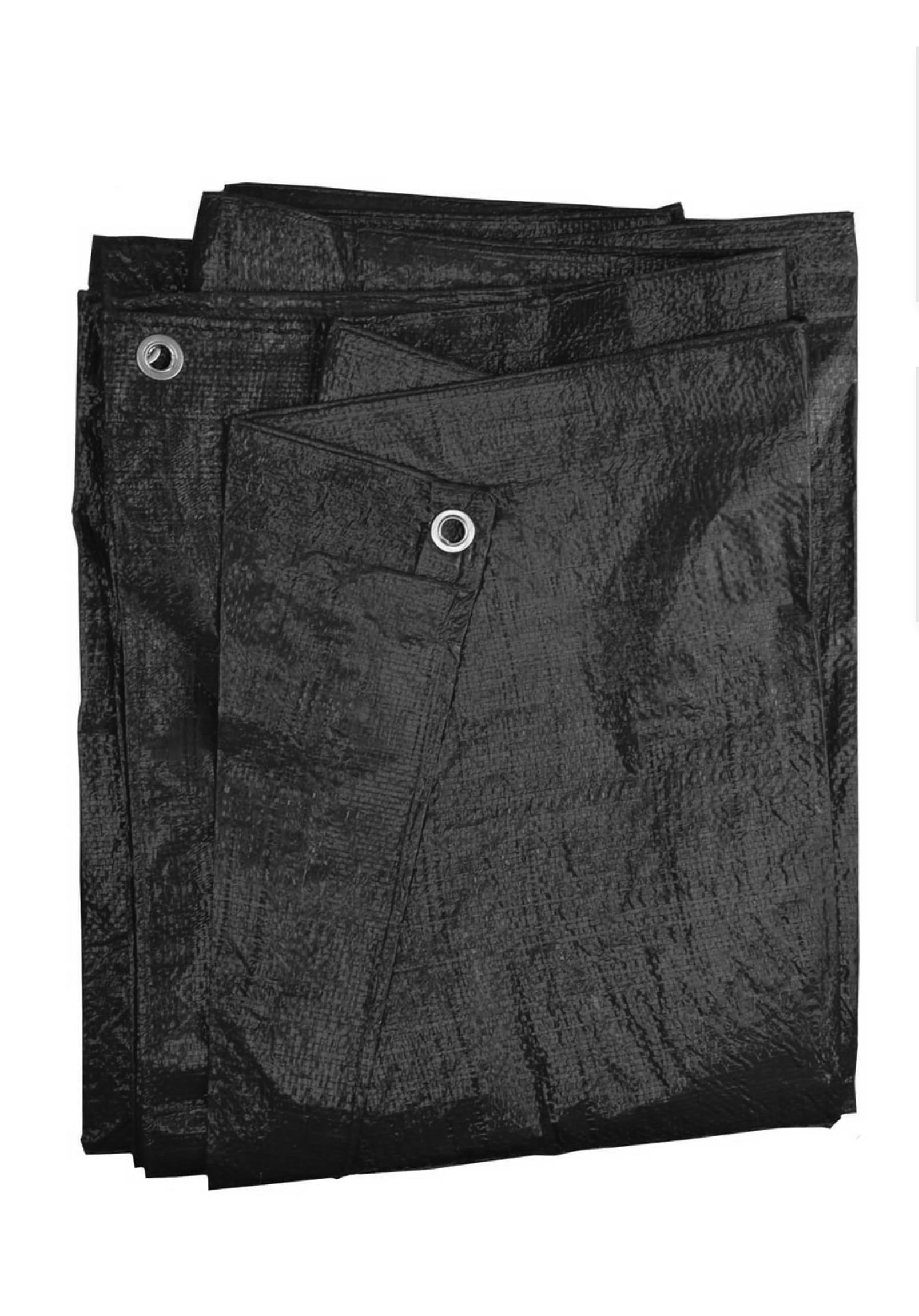 Hersig - Lona protección Impermeable | Cubierta Resistente Multiusos Color Negro 5x8m