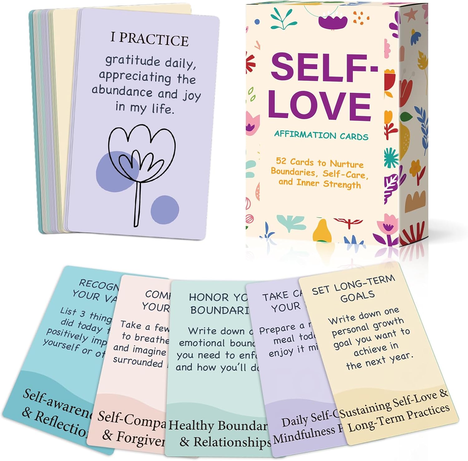 52 Self Love Affirmation Cards with Action Plans. Daily Inspirational Meditation Mindfulness Relaxation Stress, Relief Gifts for Women, Positive Anxiety Relief, Relaxing Spiritual Gifts 52 Self Love Affirmation Cards with Action Plans. Daily Inspirational Meditation Mindfulness Relaxation Stress, Relief Gifts for Women, Positive Anxiety Relief, Relaxing Spiritual Gifts
