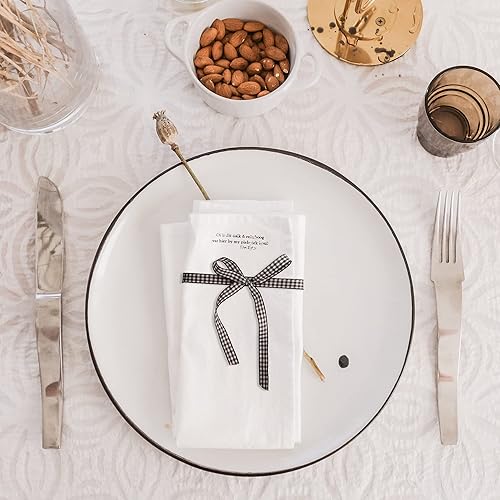 Miniatura 6 de Humphrey's Craft Carrete de cintas a cuadros blancos y negros de 38 pulgadas de ancho, 50 yardas de variedad de colores para hacer lazos, bricolaje,