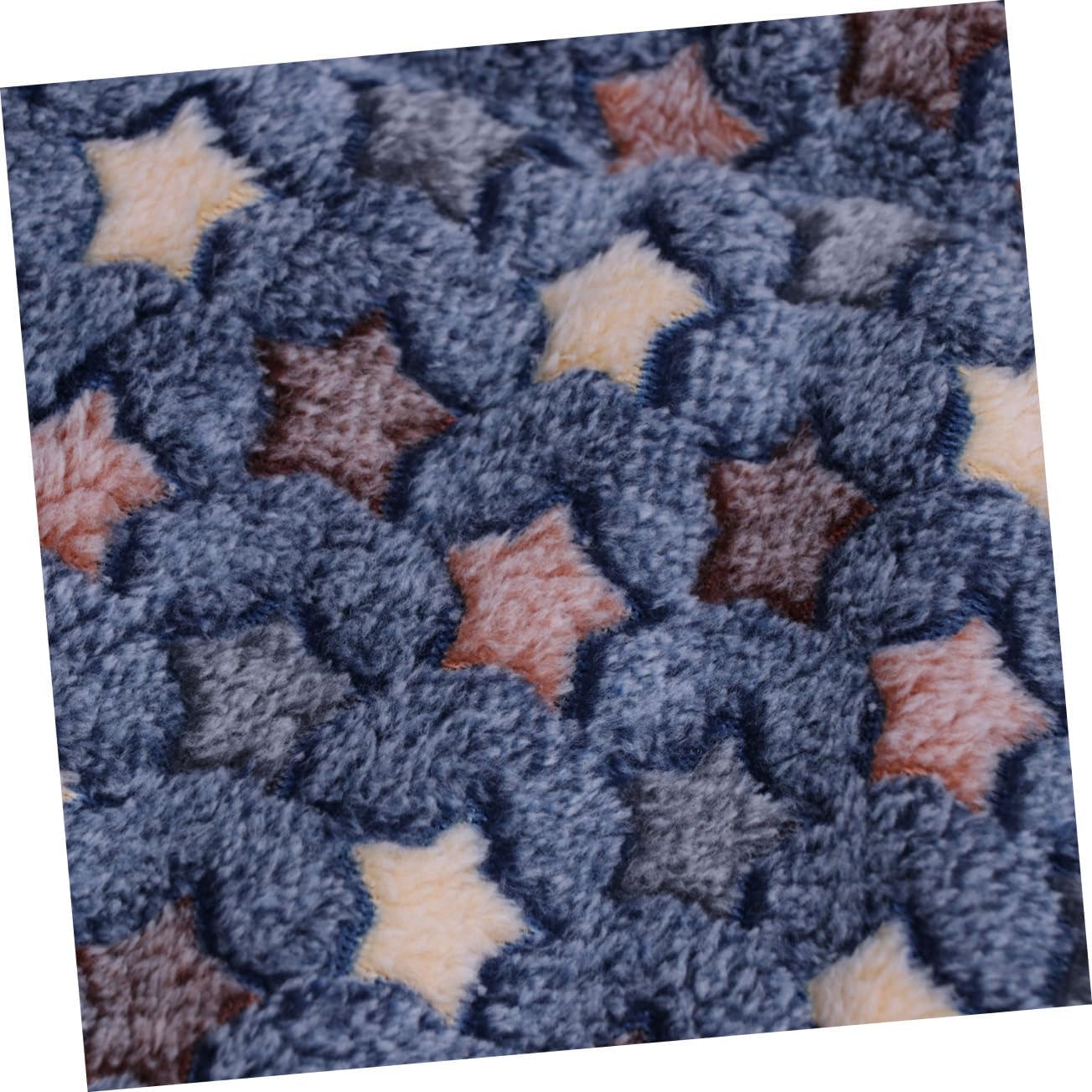 Comfortable Pet Dog Cat Blanket Cushion for Sleeping Playing Soft Warm Mat for Indoor Use Travel and Car Stars