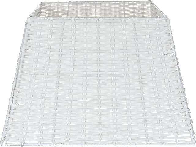 FiNeWaY Christmas Tree Wicker Skirt Willow Rattan Xmas Festive Wicker Stand Base Basket Cover Perfect for Indoor Use Tidy Decor Folds For Easy Storage (White)