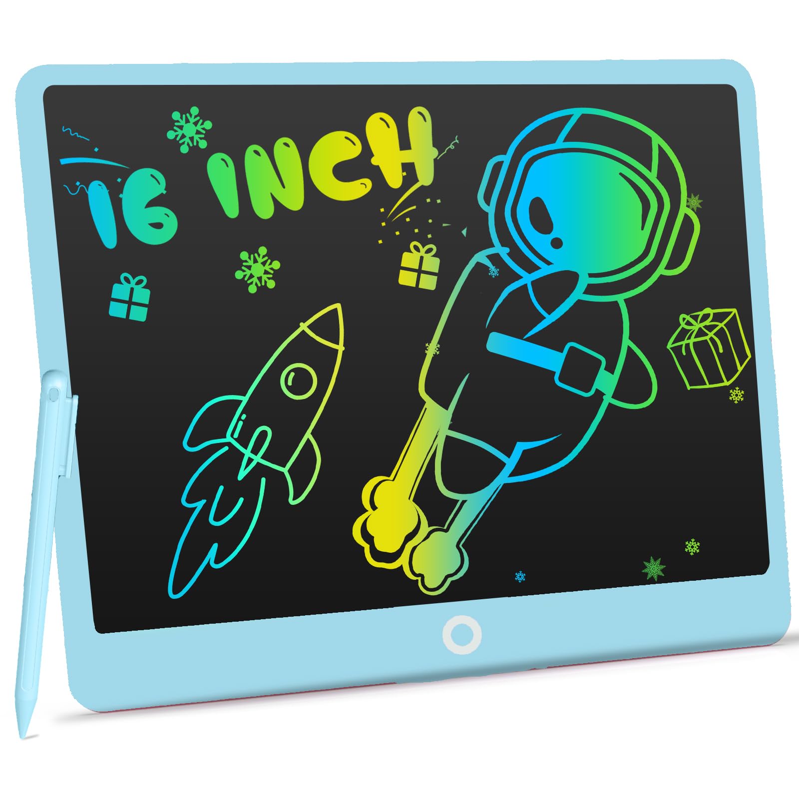 LEYAOYAO LCD Writing Tablet for Kids, 16 Inch Colourful Doodle Board Drawing Pads, Learning Educational Toys Christmas Gifts for 3 4 5 6 7 Years Old Girls Boys (Sky Blue) — image 1