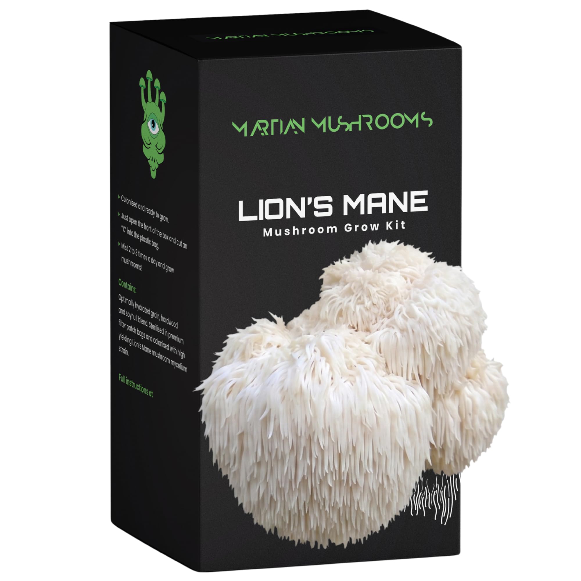 Martian Mushrooms Lion's Mane Mushroom Growing Kit - Cut & Spray