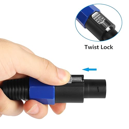 Miniatura 5 de CERRXIAN Cables de altavoz de 6 pies y 5.9 ft a macho de 14 de pulgada, cable de conexión profesional para conector TS de 0.250 in, cable de