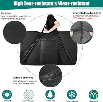 Bike Travel Bag for Airplane,Premium 900D Bike Transport Bag for 26 inch to 29 inch Mountain Bicycle and Road Bike,Heavy Duty Bicycle Box for Air Travel with Strong Webbing for Air Travel
