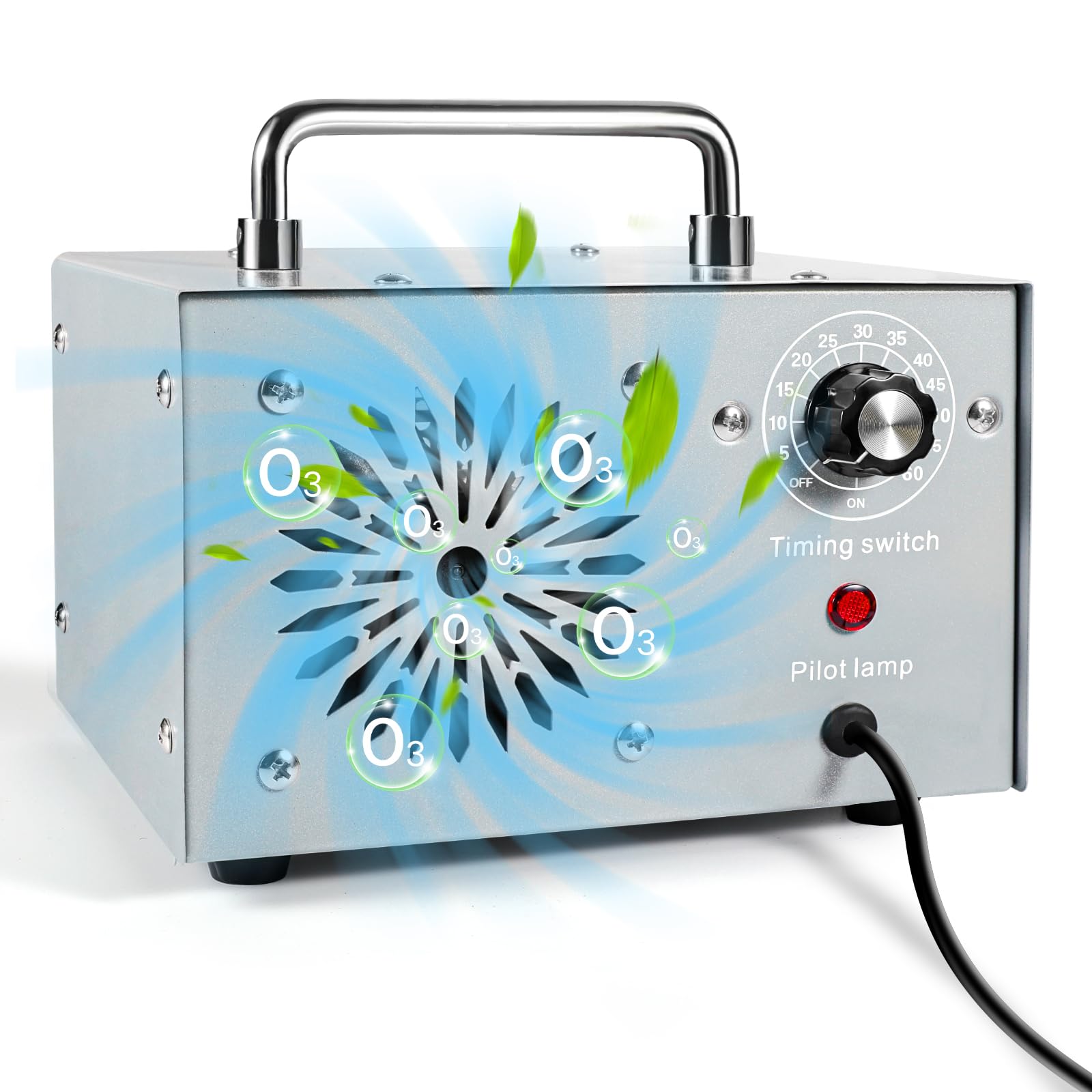 15000mg 12V Ozone Machine Generator for Car (Silver)