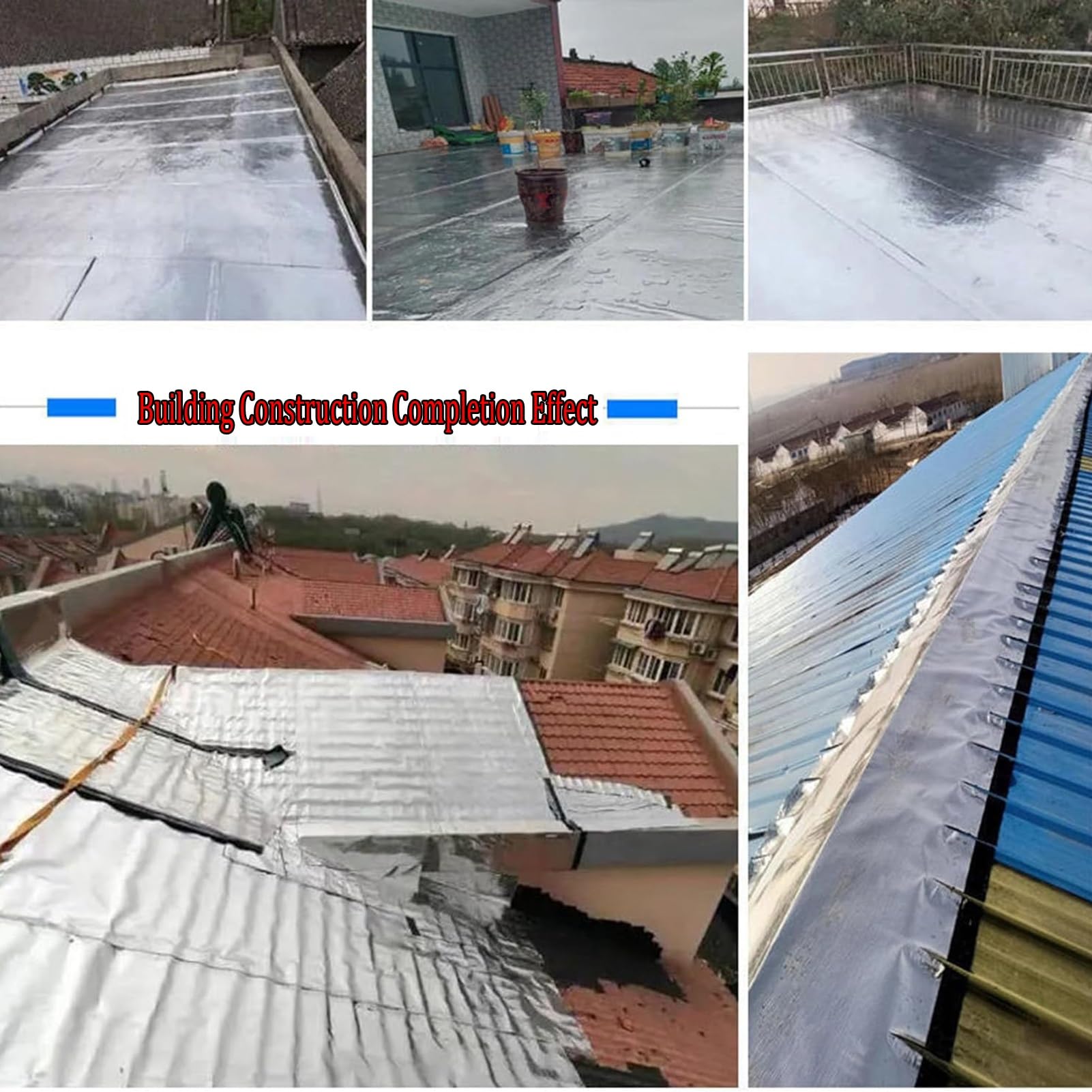 Cinta de Asfalto butílico de Alta Resistencia - Reparación Impermeable de techos para Tejas de Acero de Color. Rollo de lámina Protectora Impermeable autoadhesiva para techos, Sell