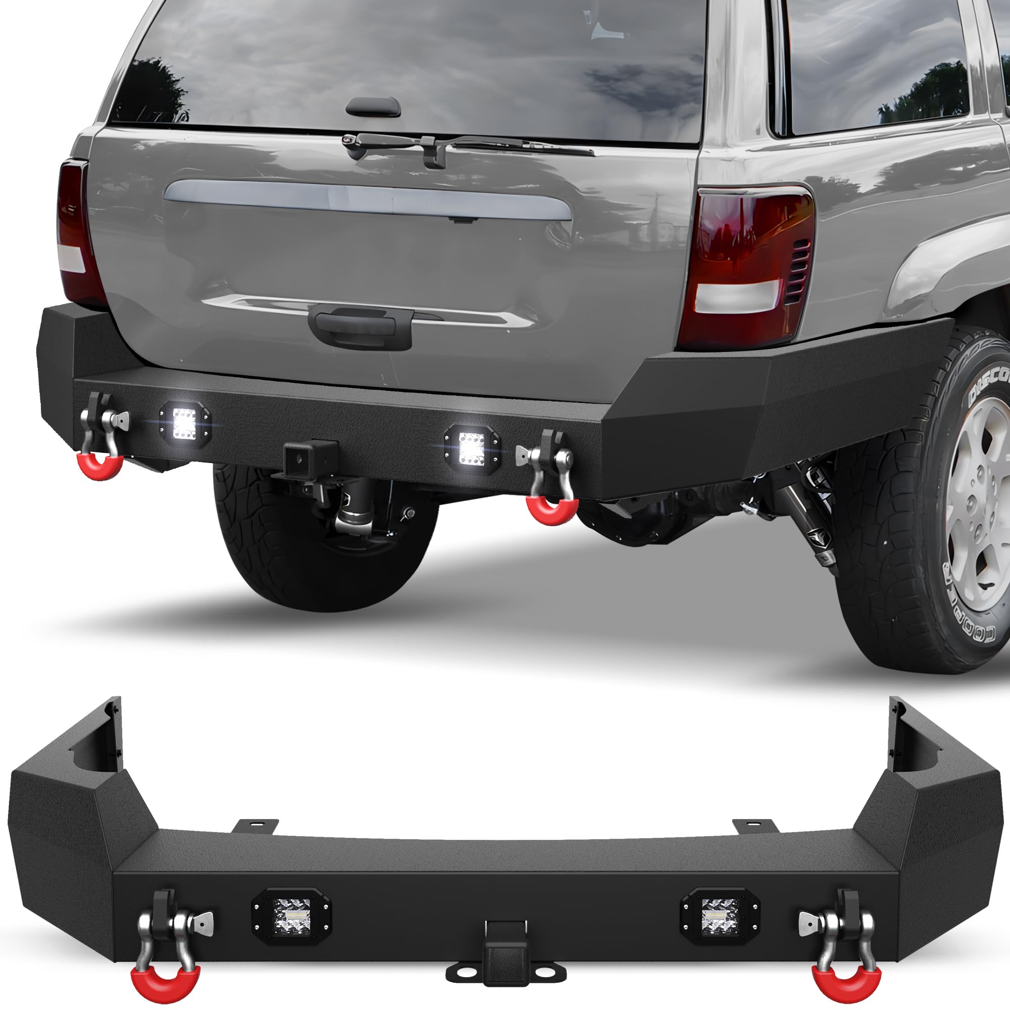 Amazon.com: POFENZE WJ Rear Bumper for Grand Cherokee 2nd Gen WJ