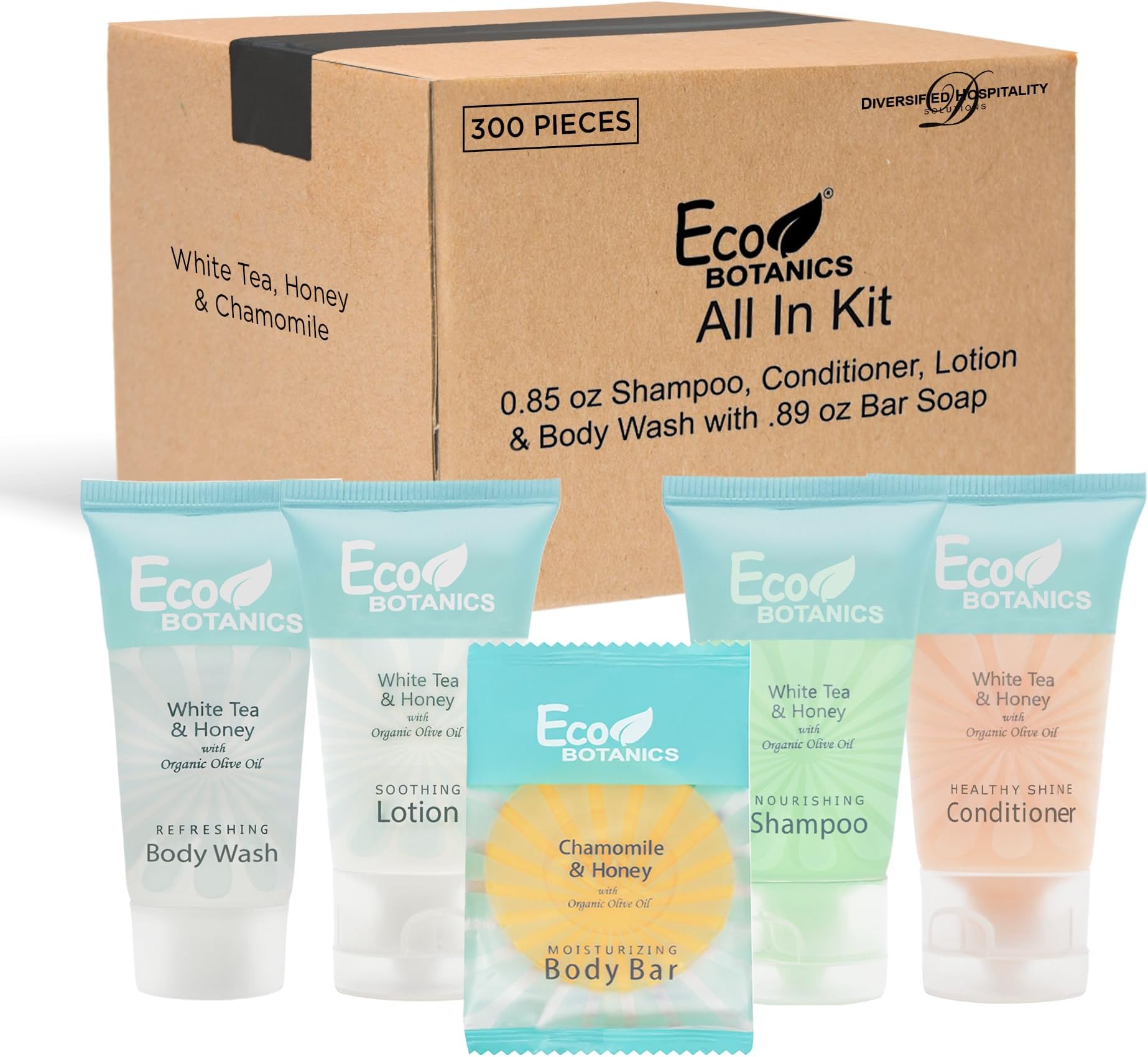 Eco Botanics Hotel Soaps & Toiletries Bulk Set 0.85oz