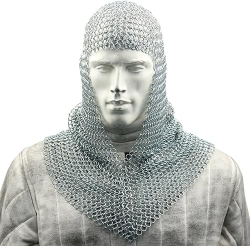 Armory Replicas Armadura medieval Coif de Chainmail 1875 pulgadas