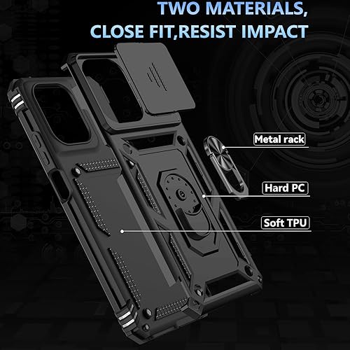 Miniatura 3 de Funda para Motorola Moto G Play 2026, Moto G 2026, Moto G 2025 con Protector de Pantalla de Vidrio Templado, Cubierta de Lente de Cámara Integrada y