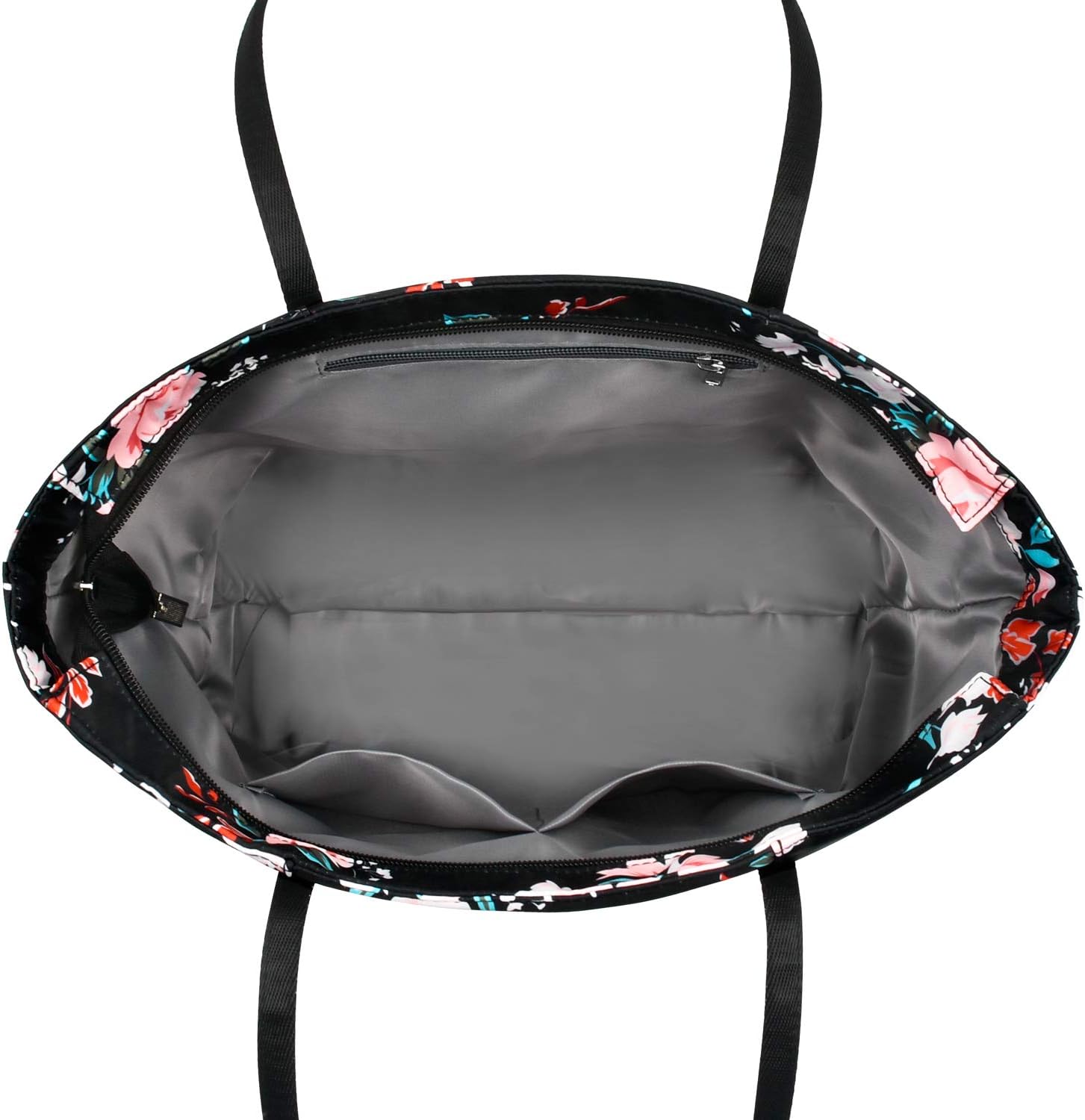 Chrysansmile Large Tote Bag for Women Work Nylon Shoulder Bags Waterproof Beach Bag Flower Womens Purses and Handbags - Image 4