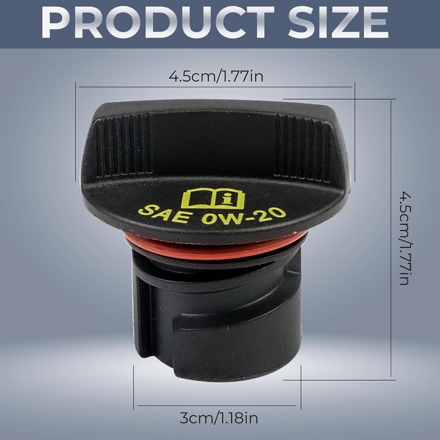 80999 Engine Oil Fill Cap for Dodge Ram Jeep Chrysler,2013-2019 Challenger Grand Caravan Journey, 2013-2017 Jeep Wrangle, 2013-2015 Jeep Grand Cherokee, 2013-2018 Ram 1500,04893232AA