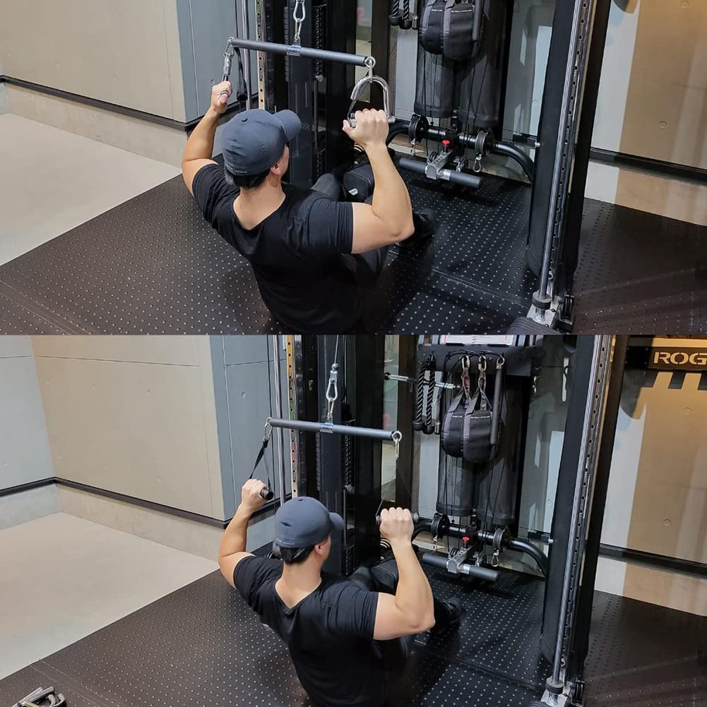 Dispositivo de Barra de TraccióN de Entrenamiento, Accesorios, Barra Recta de TraccióN para BíCeps, Barra de TraccióN para Gimnasio en Casa, Equipo de Culturismo