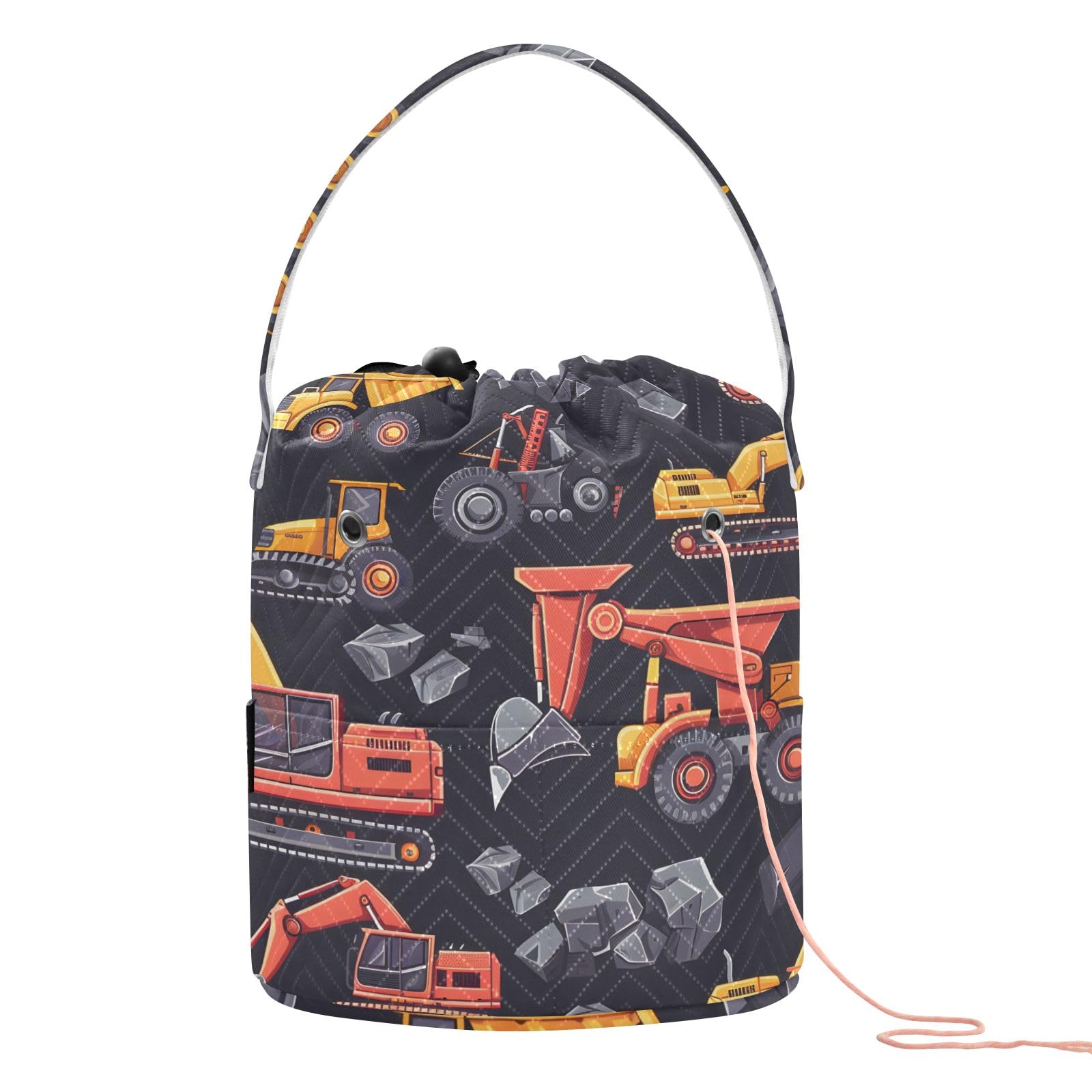 Yarn Storage Bag Small Crochet Bag Knitting Bag Organizer Excavator Yarn Bags for Crocheting Basket