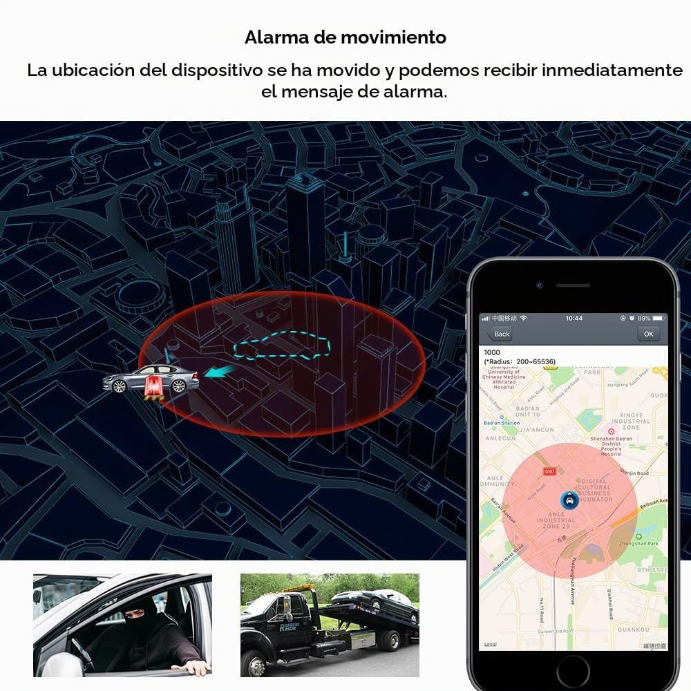 TKMARS TK901 Mini Rastreador GPS 4G Localizador GPS para Coche Moto Bicicleta Magnético Seguimiento en Tiempo Real Mini Tracker con Múltiples Alarmas Funciona vía App Web 600mAh Recargable