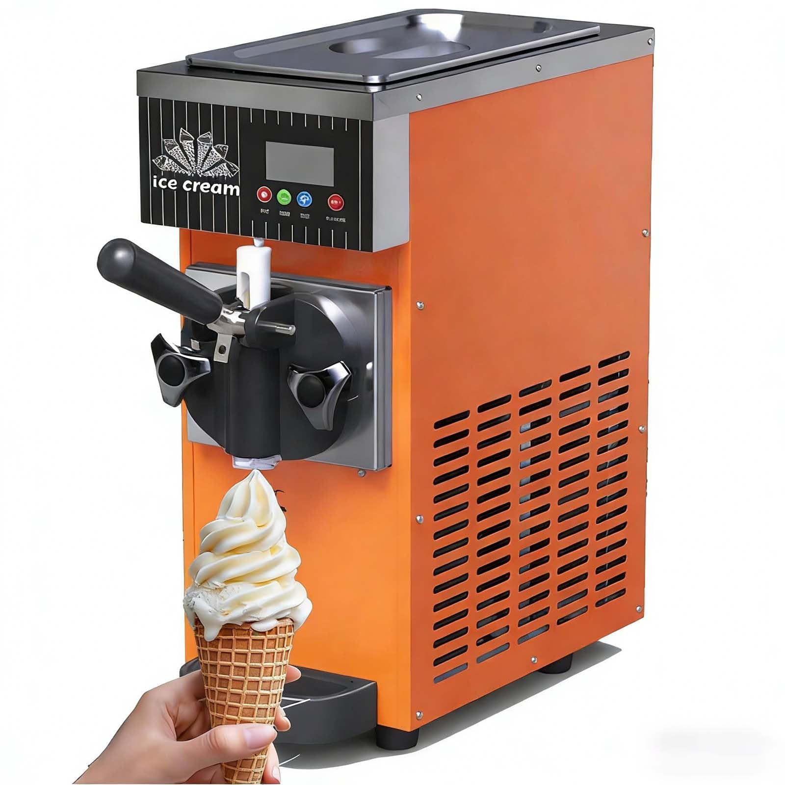 Machine à glace à l'italienne de comptoir, pour la maison et les commerces