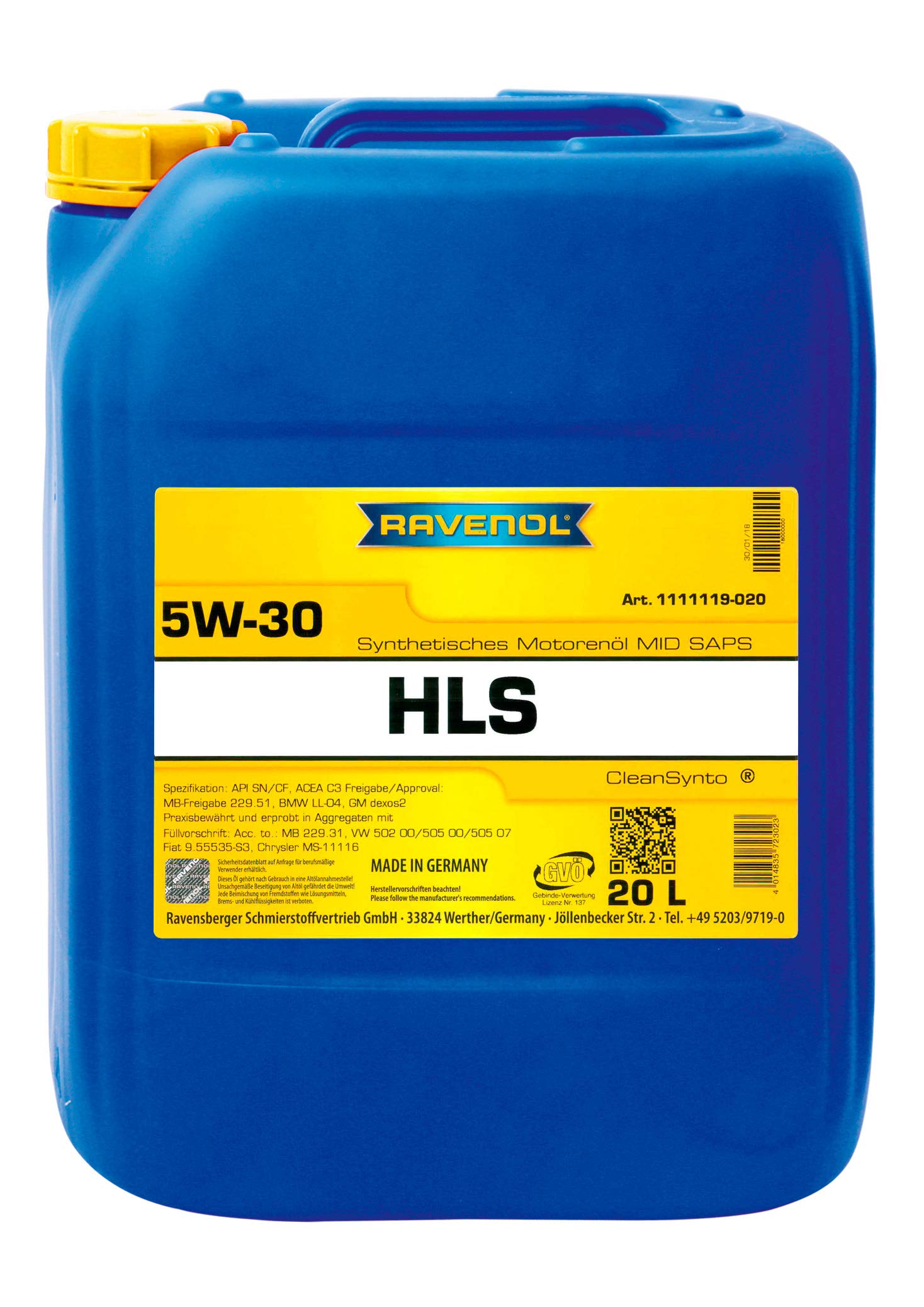 RAVENOL HLS SAE 5W-30