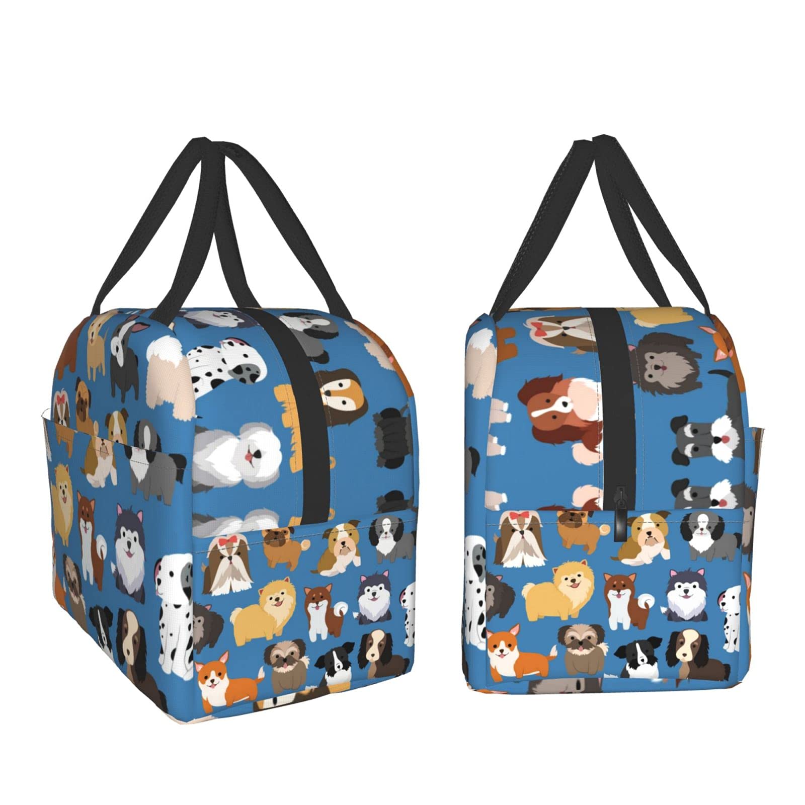 Sac à Lunch Isotherme Réutilisable Avec Poche Avant Pour Femme Et