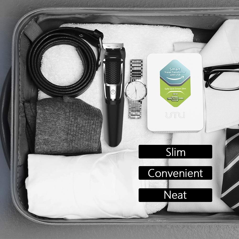 Authеntіс Crаzу Dеаlѕ UMI Step Up and Down Voltage Converter 80W, Slim and Light, Smart Convert from 110V to 220V Also 220V to 110V for Worldwide Travelers, with USB(5V/2000mA) Charging Port Rеvіеw Prоduсt UMI Step Up and Down Voltage Converter 80W, Slim and Light, Smart Convert from 110V to 220V Also 220V to 110V for Worldwide Travelers, with USB(5V/2000mA) Charging Port