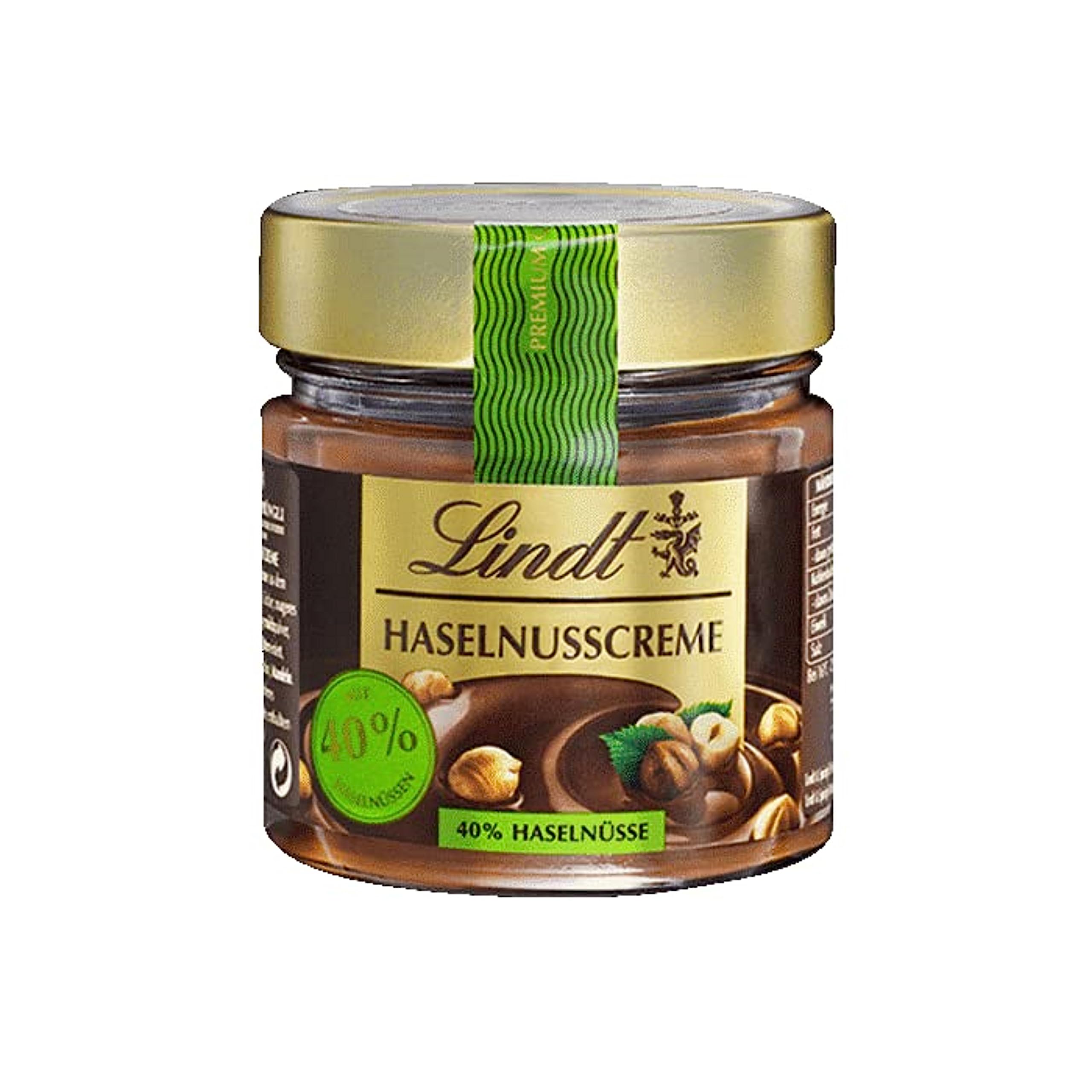 Lindt Schokolade - Brotaufstrich Haselnusscreme | 220 g | Haselnuss Brotaufstrich im Glas mit aromatischem Kakao und 40 % gerösteten Haselnüssen | Schokoladen-Brotaufstrich| Schokoladengeschenk
