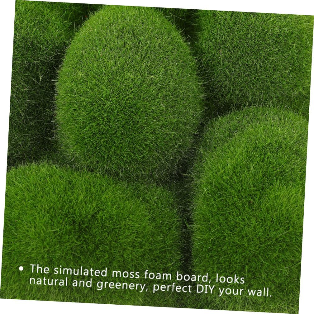 Ipetboom Artificial Moss Turf Pad Fake Moss Pad Realistic Decor for Garden Landscape