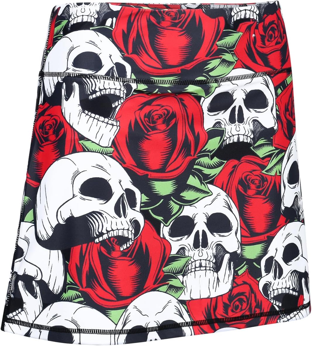 ReadyGOLF Skulls & Roses Ladies Active Skort