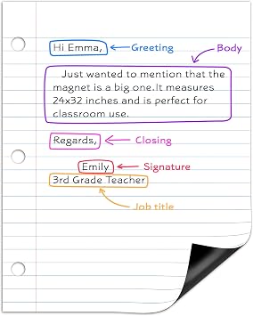 SCRIBBLEDO 24 x 30 Giant Magnetic Notebook Paper For Classroom Elementary Classroom Must Haves for Teachers Elementary Dry Erase Magnetic Lined Paper for Whiteboard Notes Lists and Handwriting