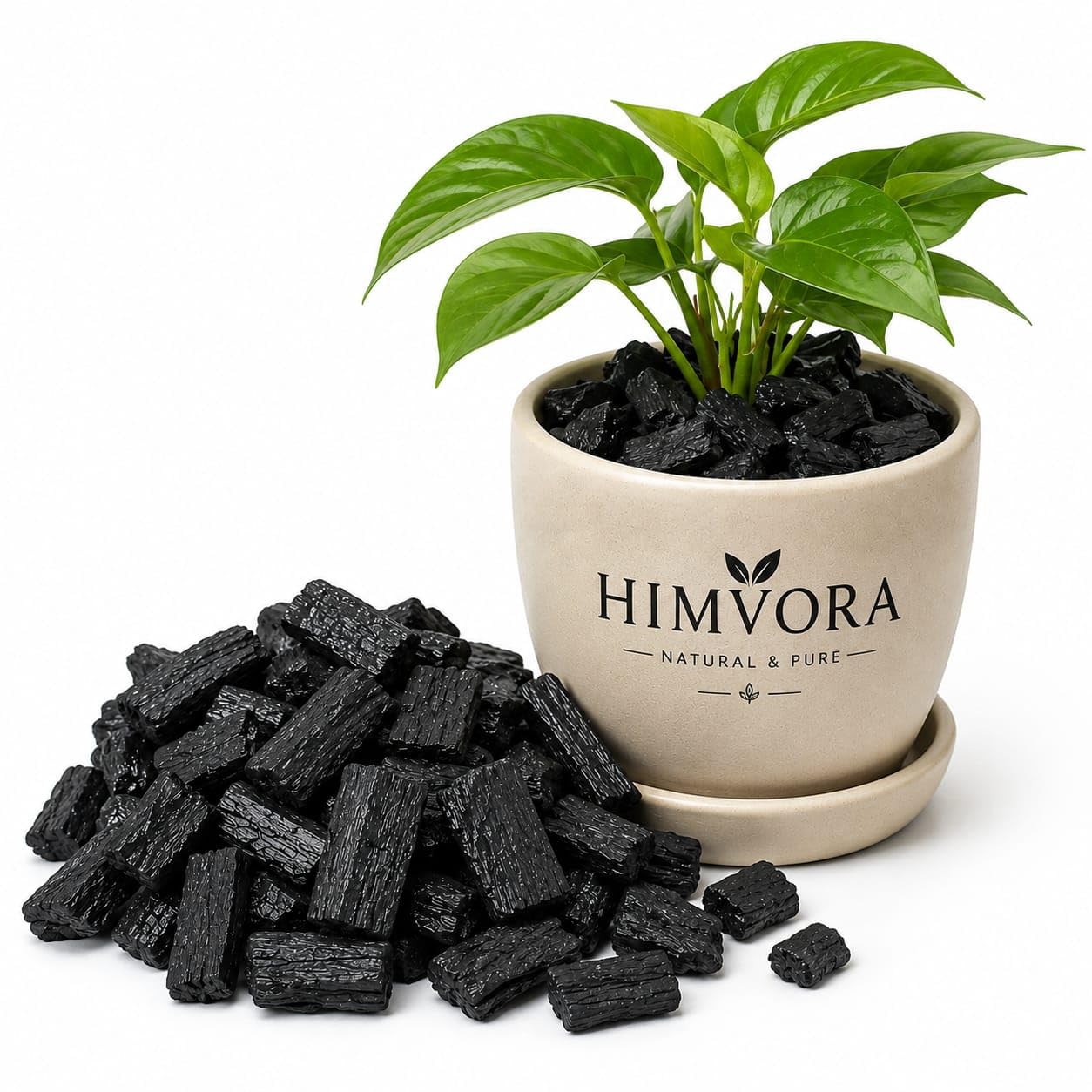 Horticultural Charcoal 1KG for Orchid, Succulent, Adenium, Terrarium & Gardening | Small Size Irregular Charcoal Pieces | | Natural Soil Filter + Long Burning Coal for Havan, BBQ, Cooking Pooja Dhoop-image-12