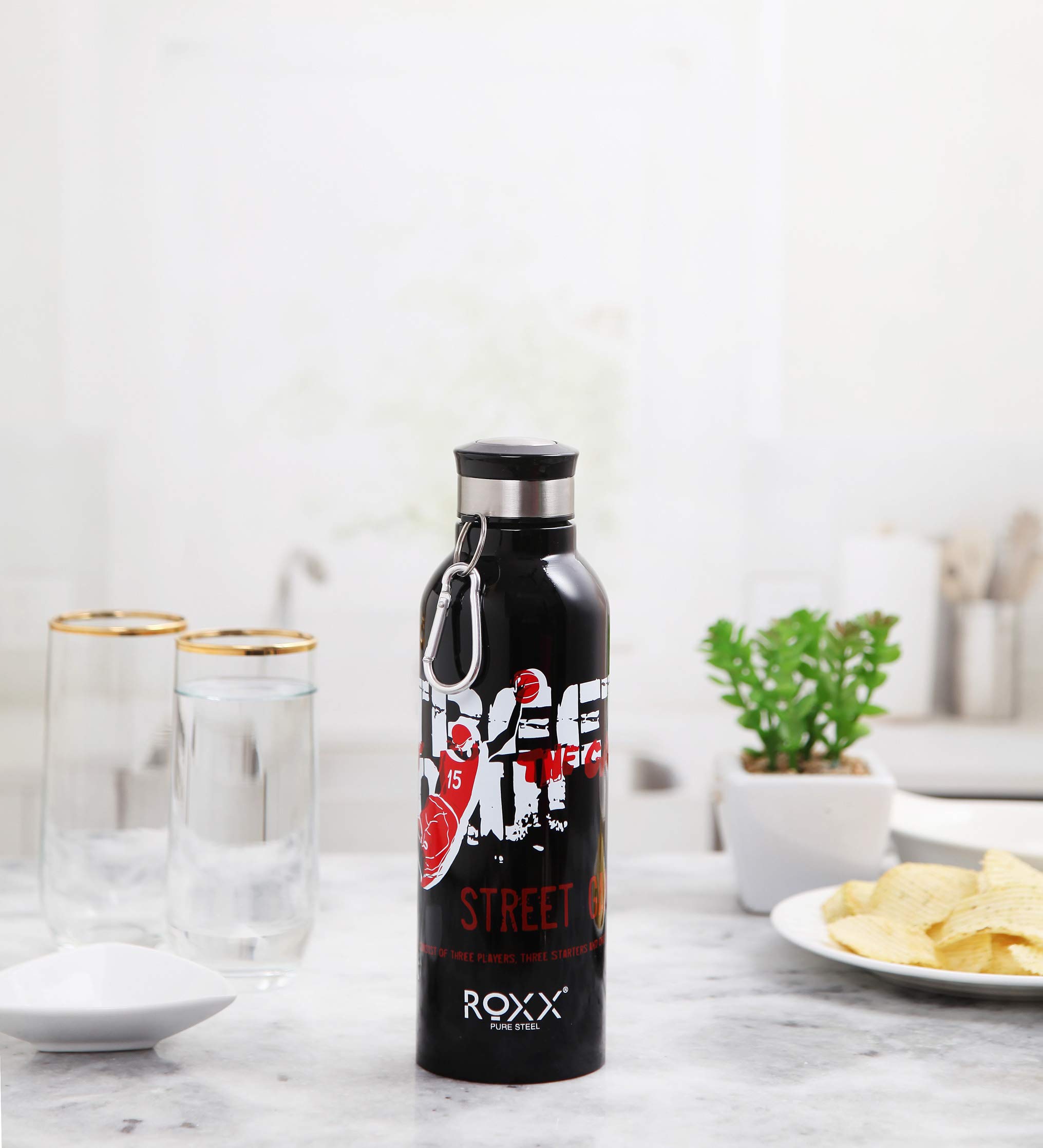 RoxxMagno Steel Bottle, 750ml, 1-Piece, Multi-Color