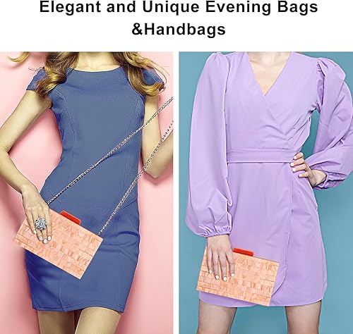 Miniatura 7 de Acrylic Clutch Bag Women'S Evening Handbag Plexiglas Box Crossbody Bag