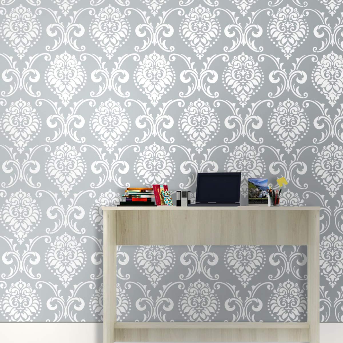 Design In Reusable Wall Stencil Painting for Living Room/Bedroom (Multicolor, DMS-46) (B08T9WV21F) Amazon Price History, Amazon Price Tracker