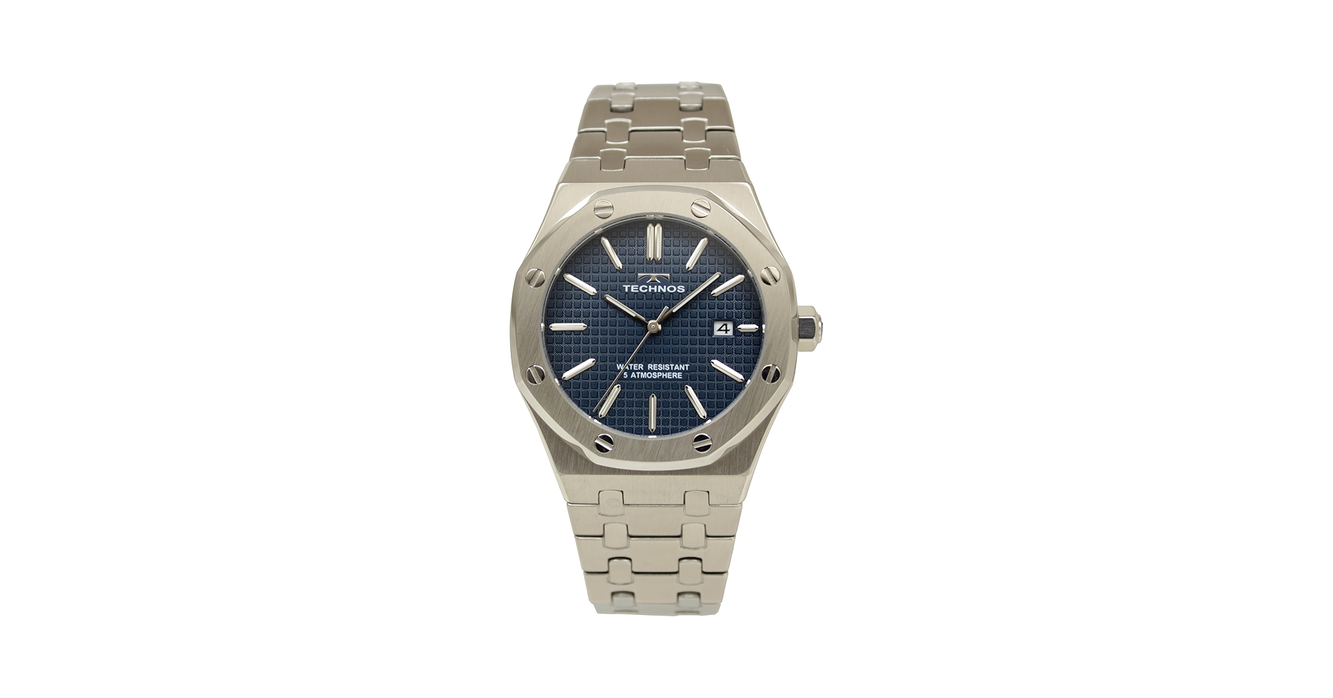 美品！20年もの…TECHNOS シルバー アナログ 時計 美品！20年もの…TECHNOS シルバー アナログ 時計