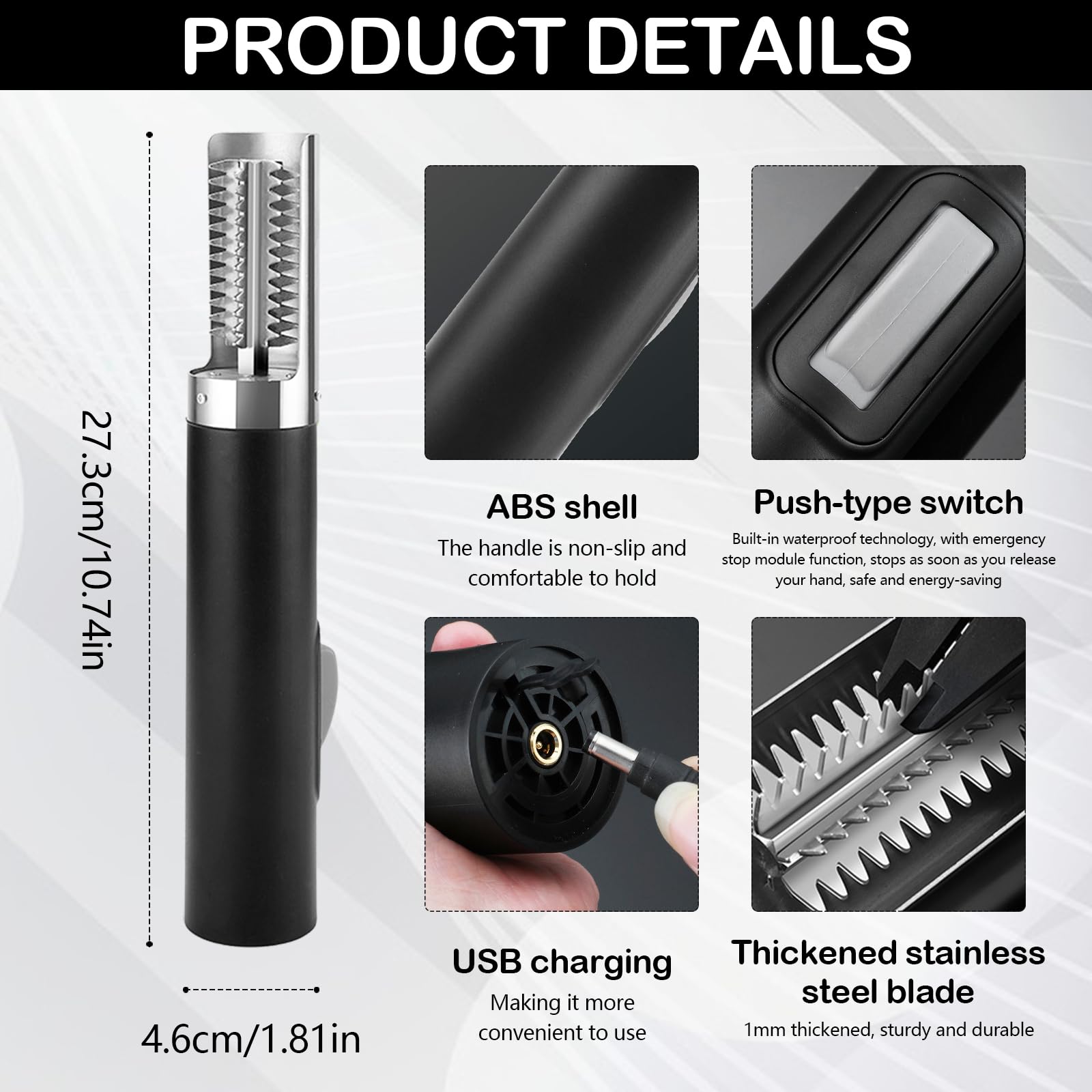 éCailleur à Poisson,125w 3000mah éCailleur à Poisson éLectrique Nettoyeur D'éCailleurs à Poisson éTanche Acier Inoxydable Avec Housse Protection éCailleur Pour Poissonneries Restaurants Cuisines