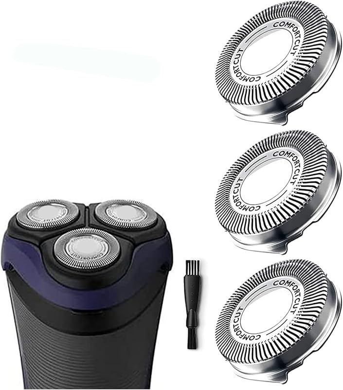Cabeças de reposição Gleway SH30/52 para barbeadores elétricos Philips Series 3000, 2000 e 1000, compatíveis com Norelco SH30, pacote com 3 e escova