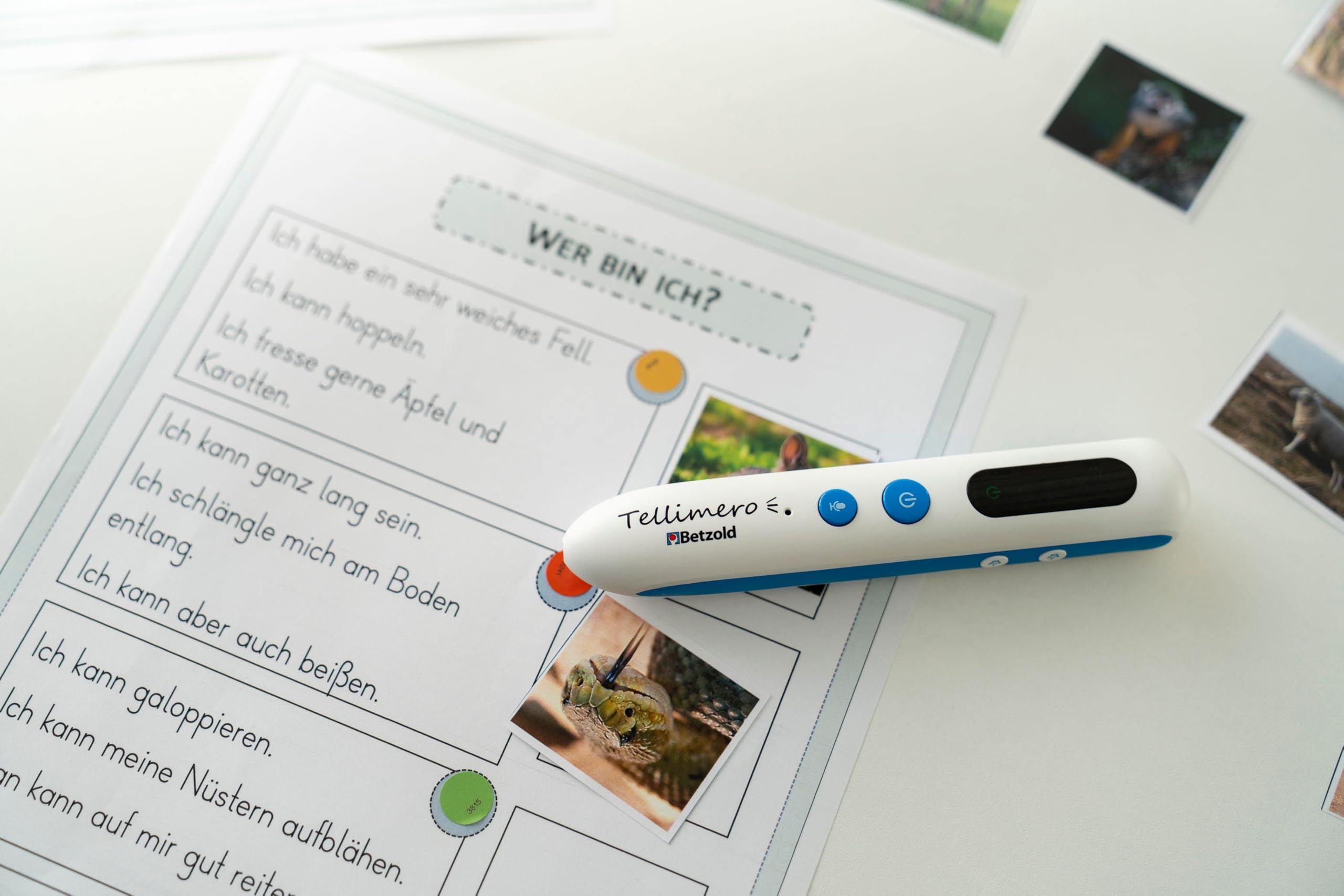 Tellimero EDU Lernstift - Selbstkontrolle mit Anzeige leise Lernfunktion Vorlesestift