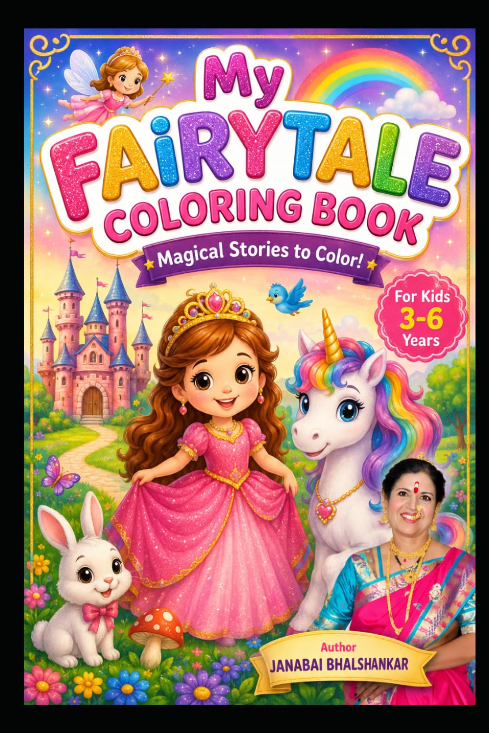 My Fairy Tale Coloring Book: Magical Princesses, Fairies, Castles, Unicorns & Enchanted Adventures for Kids Ages 3–6